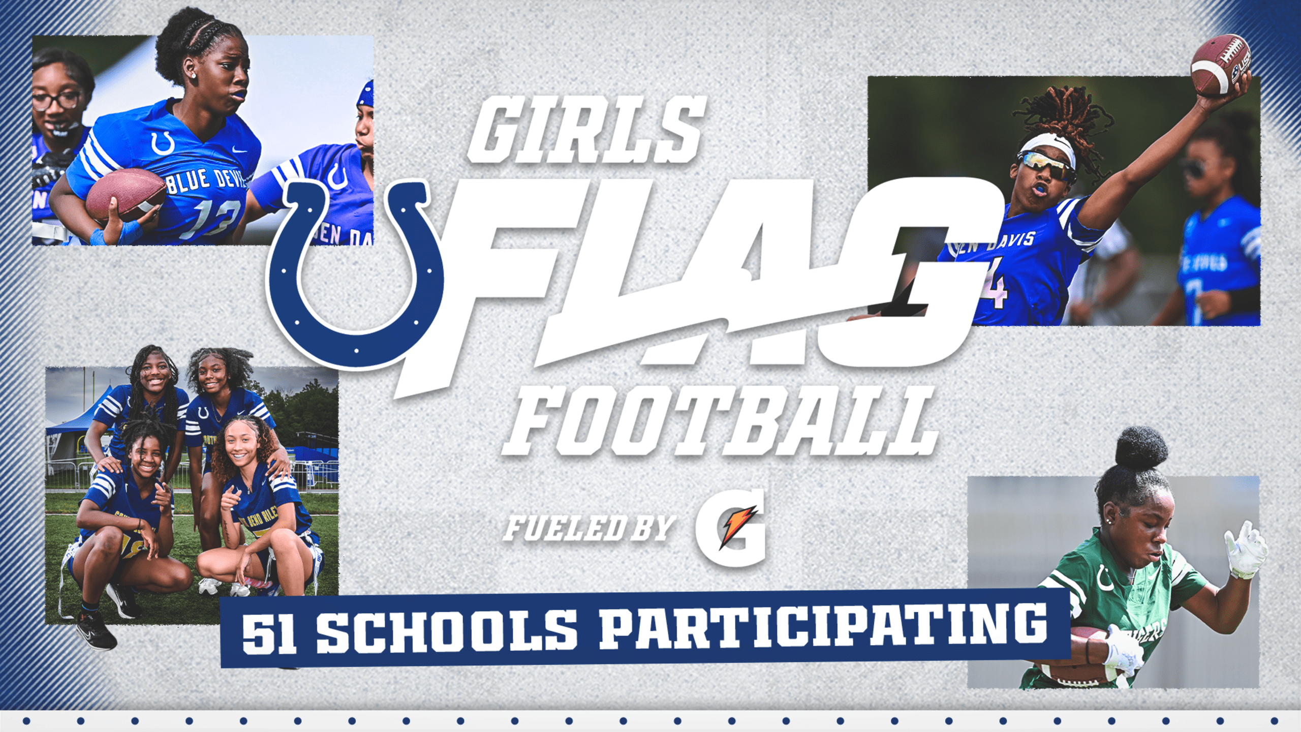 Girls Flag Football tribute unveiled at Lucas Oil Stadium